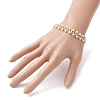 Imitated Pearl Acrylic & Glass Beaded Bracelets with 304 Stainless Steel Lobster Claw Clasps for Women BJEW-JB10199-01-3