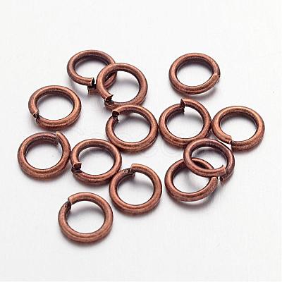 90pcs Red Copper Color Brass Jump Rings X-JRC6MM-R-1