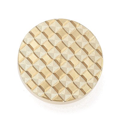 Texture Theme Roung Brass Stamp Head AJEW-M036-06C-G-1