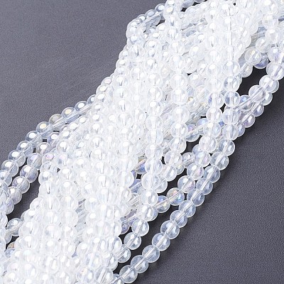 Glass Bead Strands X-GR6mm-01Y-AB-1