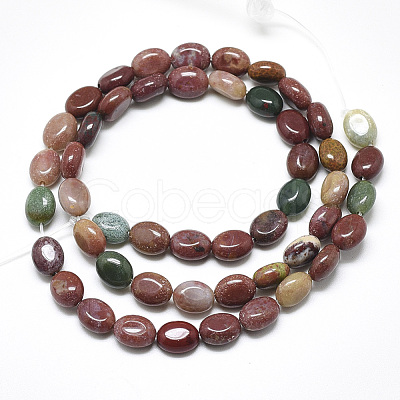 Natural Indian Agate Beads Strands X-G-S357-B03-1