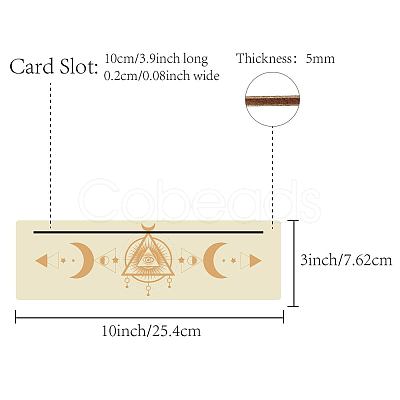 Natural Wood Card Stand for Tarot DJEW-WH0034-02J-1