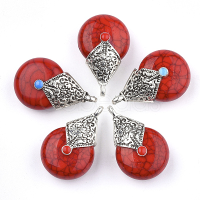 Resin Pendants RESI-T022-15C-1