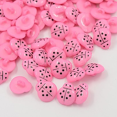 Acrylic Shank Buttons BUTT-E006-B-M-1