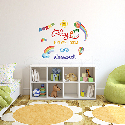 Translucent PVC Self Adhesive Wall Stickers STIC-WH0015-076-1