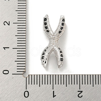 Brass Micro Pave Cubic Zirconia Beads KK-G493-06P-02-1