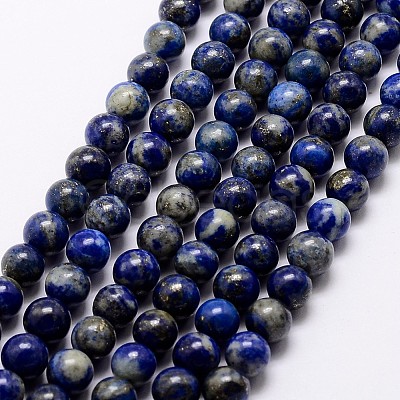 Natural Lapis Lazuli Beads Strands X-G-A163-07-8mm-1