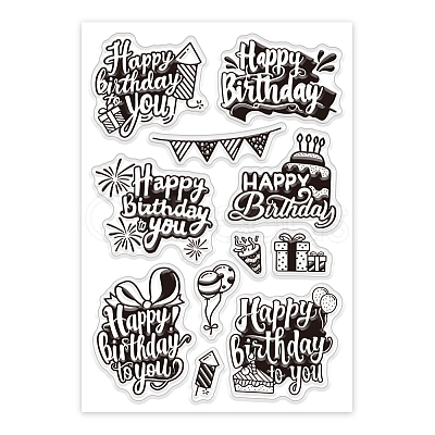 Custom Summer Theme PVC Plastic Clear Stamps DIY-WH0631-0128-1