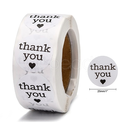 1 Inch Thank You Stickers DIY-G025-J04-1