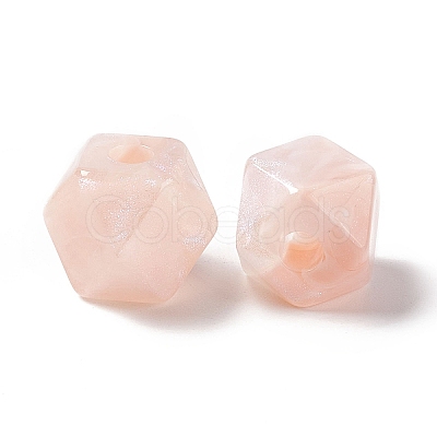 Opaque Acrylic Beads OACR-C008-09C-1