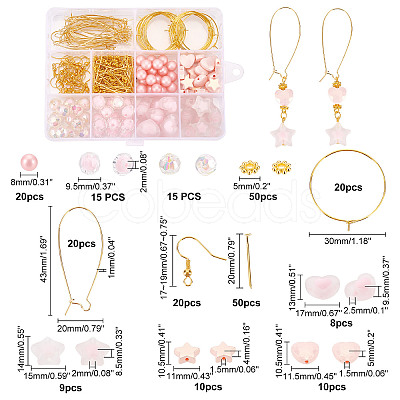 PandaHall Elite DIY Beaded Earring Making Kit DIY-PH0010-92B-1