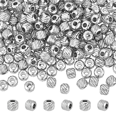 Unicraftale 200Pcs 303 Stainless Steel Beads STAS-UN0055-38-1