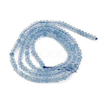 Natural Aquamarine Beads Strands G-L587-B02-01-1