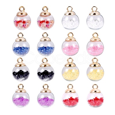 PandaHall Elite Glass Pendants GLAA-PH0007-35G-1