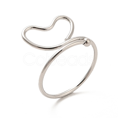 Non-Tarnish 201 Stainless Steel Wrapped Fing Rings for Women STAS-K247-03P-1