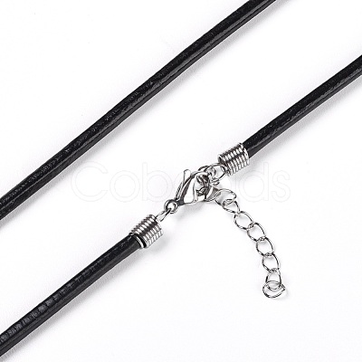 Leather Cord Necklace Making WL-I002-C-01-1