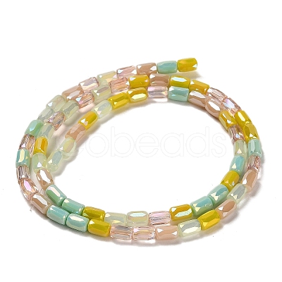 Electroplate Glass Beads Strands EGLA-D030-08H-1