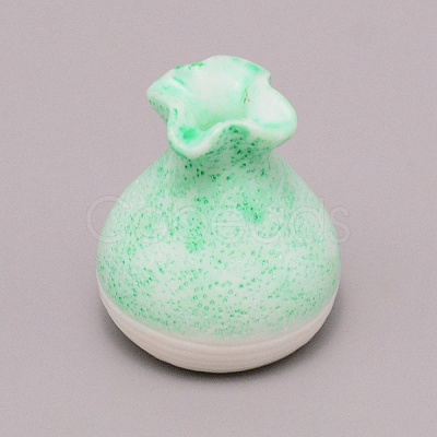 Resin Vase Miniature Flowerpot Ornaments AJEW-WH0251-98-1