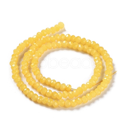 Baking Painted Imitation Jade Glass Bead Strands DGLA-A034-J4MM-A24-1