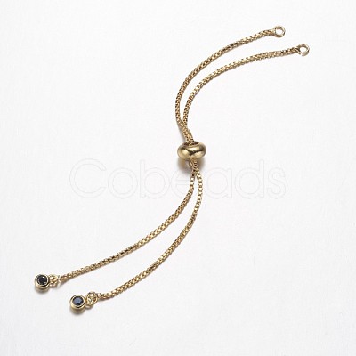 Brass Chain Bracelet Making KK-G290-09-1