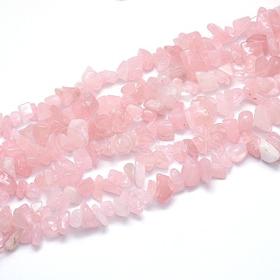 Natural Rose Quartz Beads Strands G-O049-B-60-1