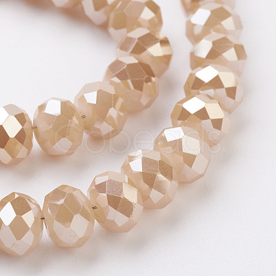 Electroplate Glass Beads Strands EGLA-D020-8x5mm-76-1