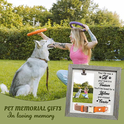 MDF Pet Photo Frames DIY-WH0525-017-1