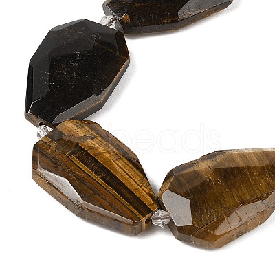 Natural Tiger Eye Beads Strands G-P548-B21-01-1