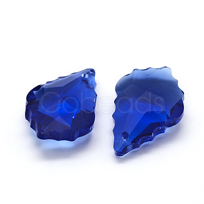 Faceted Glass Pendants GLAA-F068-C05-1