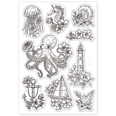 Custom PVC Plastic Clear Stamps DIY-WH0448-0638-1