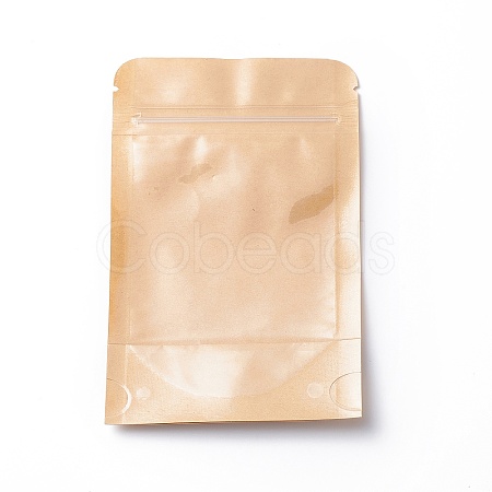 Eco-friendly Biodegradable Kraft Paper Packaging Zip Lock Paper Bag X-CARB-P002-04-1