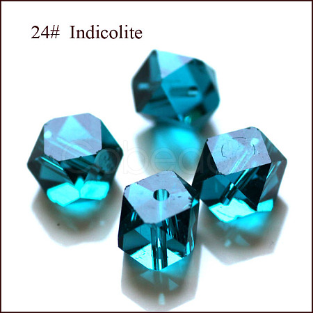 Imitation Austrian Crystal Beads SWAR-F084-6x6mm-24-1
