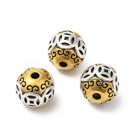 Rack Plating Tibetan Style Alloy Beads FIND-B023-04-1