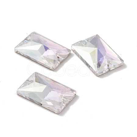 Rectangle Shape Sew on Rhinestone RGLA-C001-05D-001TR-1