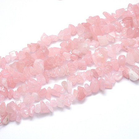 Natural Rose Quartz Beads Strands G-O049-B-60-1