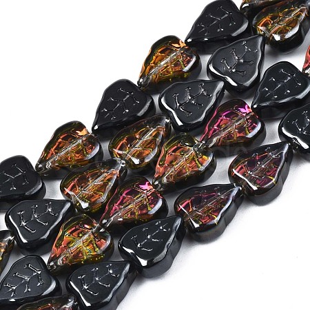 Electroplate Glass Beads Strands X-EGLA-S188-16-C01-1
