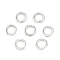 Brass Jump Rings, Open Jump Rings, Platinum, 4x0.7mm, Inner Diameter: 2.5mm, about: 2200pcs/100g