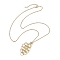 304 Stainless Steel Cable Chains Necklaces, Pendant Necklaces, Golden, 23.62 inch(60cm)