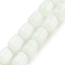 Natural Selenite Beads Strands, Dyed, Drum, Aquamarine, 9x6mm, Hole: 1.2mm, about 43pcs/strand, 15.35''(39cm)