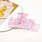 Plastic Claw Hair Clips for Women Girls, Heart, 85x48x40mm