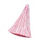 Cotton Thread Tassel Big Pendants, Pink, 70~73x9~10mm