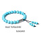 8MM Synthetic Turquoise Buddha Prayer Beads Bracelet Men Women