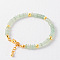 Simple Design Natural Aventurine Beaded Bracelets for Women, 