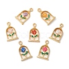 Eco-friendly Alloy Enamel Pendants X-PALLOY-M212-08G-1