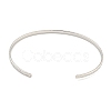 Non-Tarnish Textured 304 Stainless Steel Wrap Cuff Bangle for Women BJEW-P331-19P-3