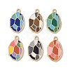 Rack Plating Alloy Enamel Pendants FIND-I038-05-1