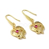 Mother & Baby Rack Plating Brass Micro Pave Cubic Zirconia Dangle Earrings EJEW-C090-04G-1