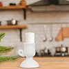 Gorgecraft Creative Goblet Shape Porcelain Candle Holder AJEW-GF0006-85B-5