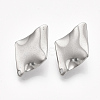 304 Stainless Steel Stud Earring Findings X-STAS-S079-56B-2