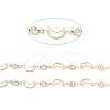 Brass & Cubic Zirconia Handmade Beaded Chains CHC-D029-33G-2